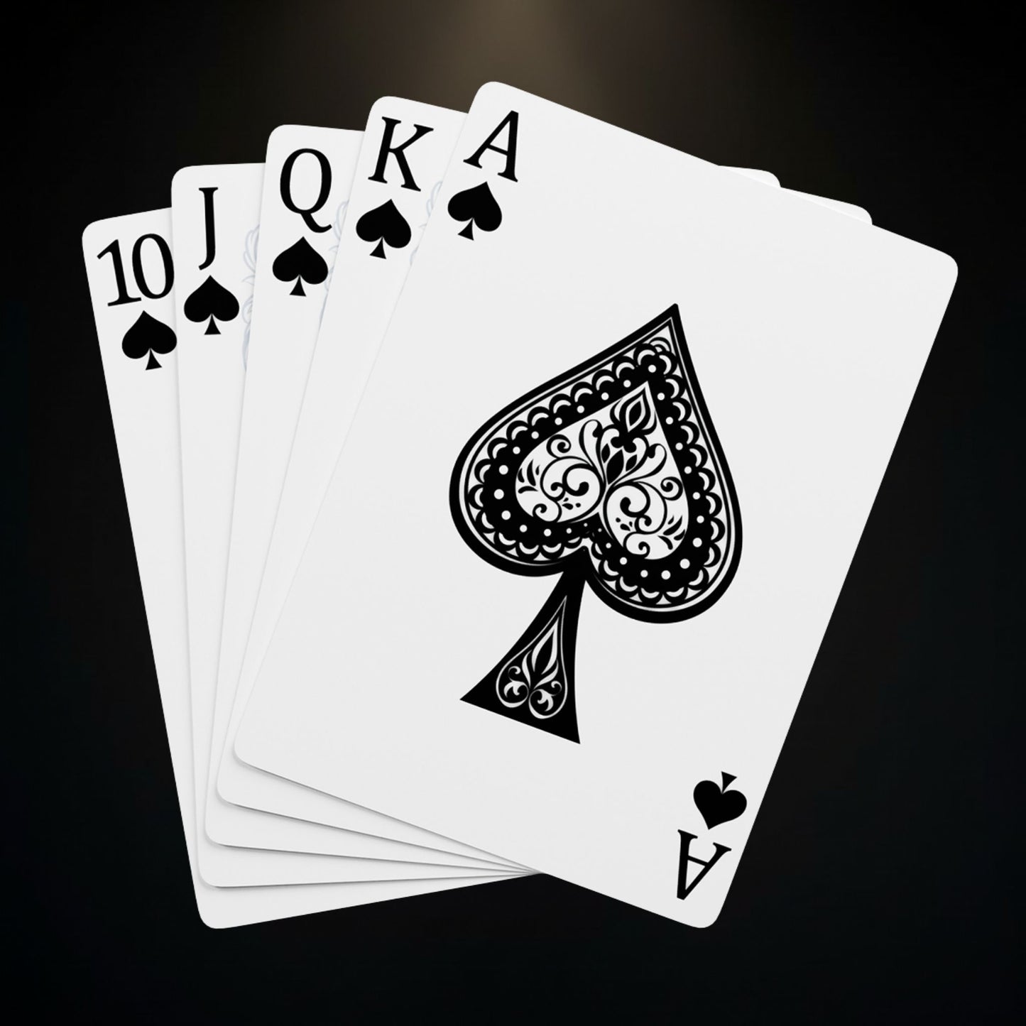 Raady Relics Luxury Poker Playing Cards – Black & Gold Ace Design