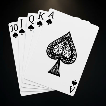 Raady Relics Luxury Poker Playing Cards – Black & Gold Ace Design
