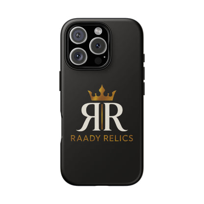 Raady Relics Crown Logo Tough Phone Case — Black Protective iPhone Cover