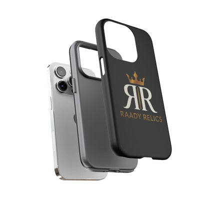 Raady Relics Crown Logo Tough Phone Case — Black Protective iPhone Cover