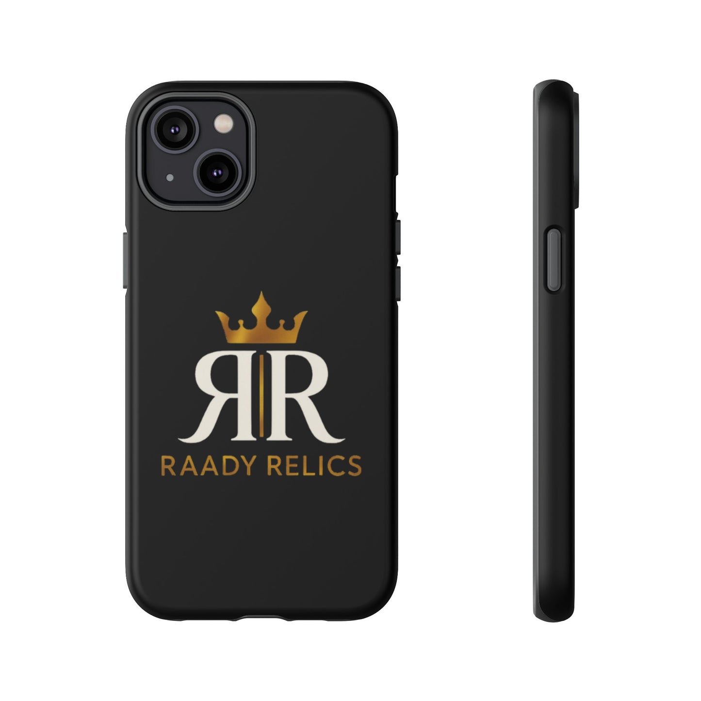 Raady Relics Crown Logo Tough Phone Case — Black Protective iPhone Cover