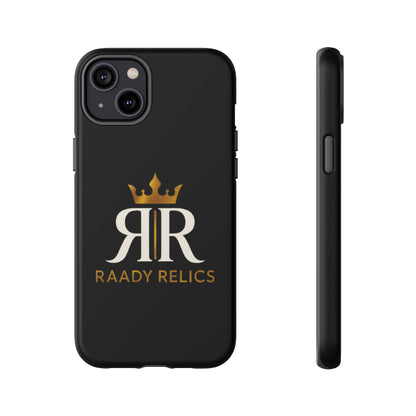 Raady Relics Crown Logo Tough Phone Case — Black Protective iPhone Cover