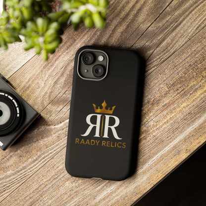 Raady Relics Crown Logo Tough Phone Case — Black Protective iPhone Cover