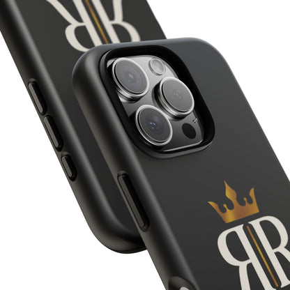 Raady Relics Crown Logo Tough Phone Case — Black Protective iPhone Cover