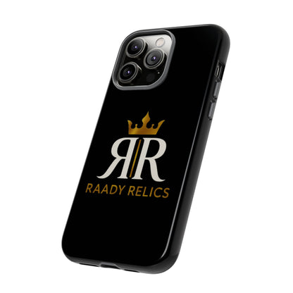 Raady Relics Crown Logo Tough Phone Case — Black Protective iPhone Cover