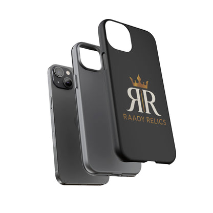Raady Relics Crown Logo Tough Phone Case — Black Protective iPhone Cover