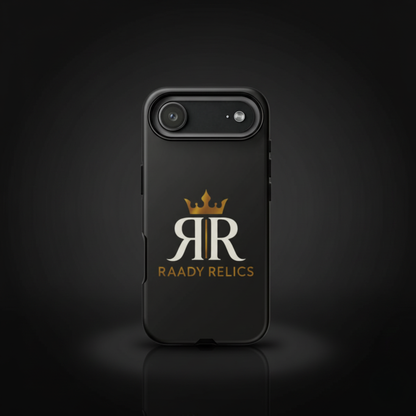 Raady Relics Crown Logo Tough Phone Case — Black Protective iPhone Cover