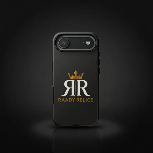 Raady Relics Crown Logo Tough Phone Case — Black Protective iPhone Cover